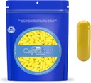 Farbige Größe 0 Leere Gelatine Kapseln von Capsuline - Gelb/gelb 10000 Graf |Kosher & Halal Zertifiziert |Gluten Kostenlos