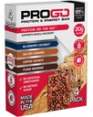 Progo fehérje bárok, alacsony cukor, magas fehérjetartalmú snack (akár 21g) - 95% Tiszta izolátum gyorsabb izomnövekedés és -helyreállítás, alacsony kalóriatartalmú, édesített w / mogyoróvaj és nyers méz (4- Count, Starter Pack)
