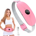 Heizkissen für Periodenkramps, 3 Wärmestufen und 3 Massagemodi, Tragbares Heizkissen für Menstruationskramps Relief, Elektrische Wärmegürtel Geschenke für sie, Cordless Back Belly Heated Belt für Frauen und Mädchen