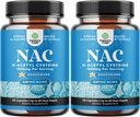 NAC kiegészítés N- Acetyl Cystein 1000mg - Vegán magas abszorpció Non- Smelly NAC 1000mg kapszula Glution Precisor májtisztító detox és javítási Plus tüdő- egészségügyi és immunitási támogatás (4 hónap)