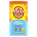 Metamucil Daily Fiber + Collagen, Psyllium Husk Powder, Plant Based Fiber Supplement, Sugar-Free with Stevia, 3-in-1 Fiber Supplement for Digestive Health, Orange Flavored, 90 Doses