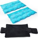 2 Ice Packs für Verletzungen Wiederverwendbare, kalte und heiße Packs für Verletzungen, Gelenkschmerzen, Muskeln Soreness und Körperentzündung, einstellbare Ice Packs Wraps für Knie, Rücken, Schultern, Arme und Beine
