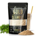 Luscious Gold Wildcrafted Sea Moss Powder 3 Oz | St Lucia 100% Organic Sea Moss Superfood Powder | Supports Immune,Gut & Digestive Health | Vegan, Gluten-Free, Makes 120+ Fl Oz Gel