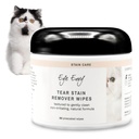 Eye Envy Tear Stain Wipes für Katzen. Texturiert zu Gently Clean, behandelt die Ursache von Staining. 100% natürliche Formel. Empfohlen von Persian & Exotic Breeders, Vets, Groomers. USA Made. 60 Cat Eye Wipes