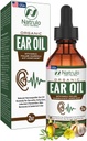 Organic Ear Oil for Ear Infection - Natural Eardrops for Ear Pain, Swimmer 's Ear & Wax Removal - Gyerekek, Felnőttek, Baby & Dog Earache Remedy - Fülcseppek Mullein, Fokhagyma Készült az USA-ban