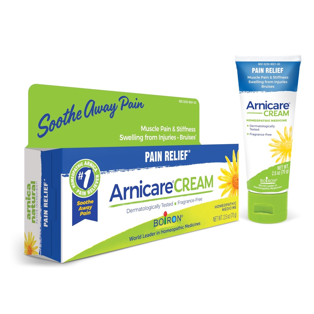 Boiron Arnicare Creme für Gelenkschmerzen, Muskelschmerzen, Schwellung, Soreness, Stiffness und Bruises - Fast Absorbing und Fragrance-Free - 2,5 Unzen