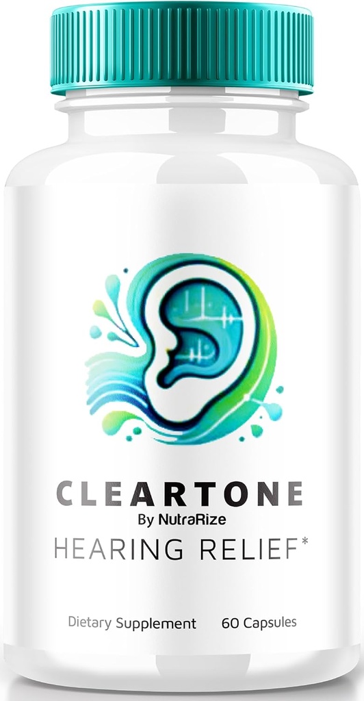 NutraRize ClearTone Tinnitus, Klare Ton Pillen zum Hören, ClearTone Pills Ergänzung für allgemeine Gesundheit, offizielle Auditor Support Kapseln, ClearTones Review (60 Kapseln)