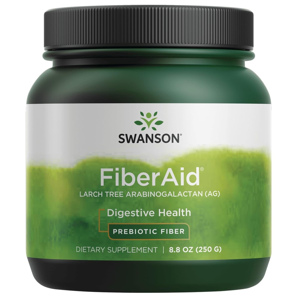 Swanson FiberAid - Larch Tree Arabinogalactan (AG) Pulver - Fiber Drink Mix Förderung Verdauungsgesundheit und unterstützt gastrointestinale Gesundheit - (8.8oz)