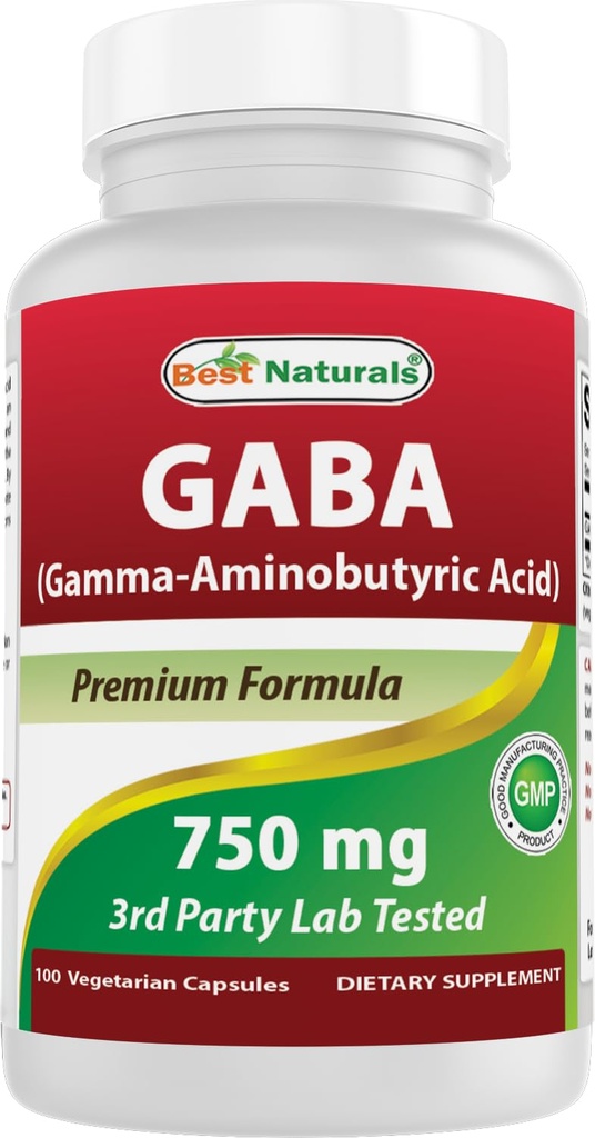 Legjobb Naturals Gaba 750 mg 100 Veggie Caps