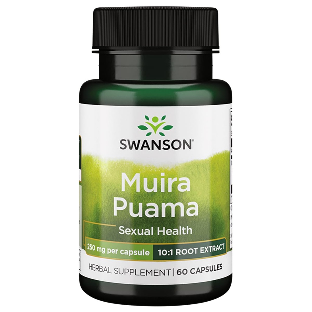 Swanson Muira Puama (10: 1) 250 milligramm 60 kapszula
