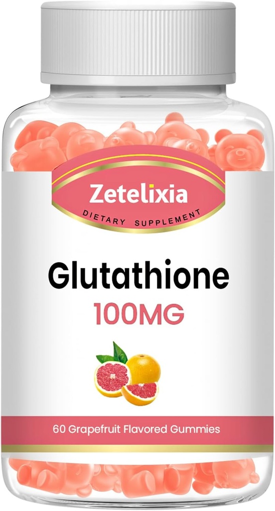 2 Pack Glutathione Kollagengummis, Kollagengummis mit Vitamin C, Glutathion Ergänzung für Frauen, Haarhautnägel Muskel & Gelenk, Anti-Aging, Vegan, Zuckerfrei, Traubenfrucht Flavor, 120 Zähler