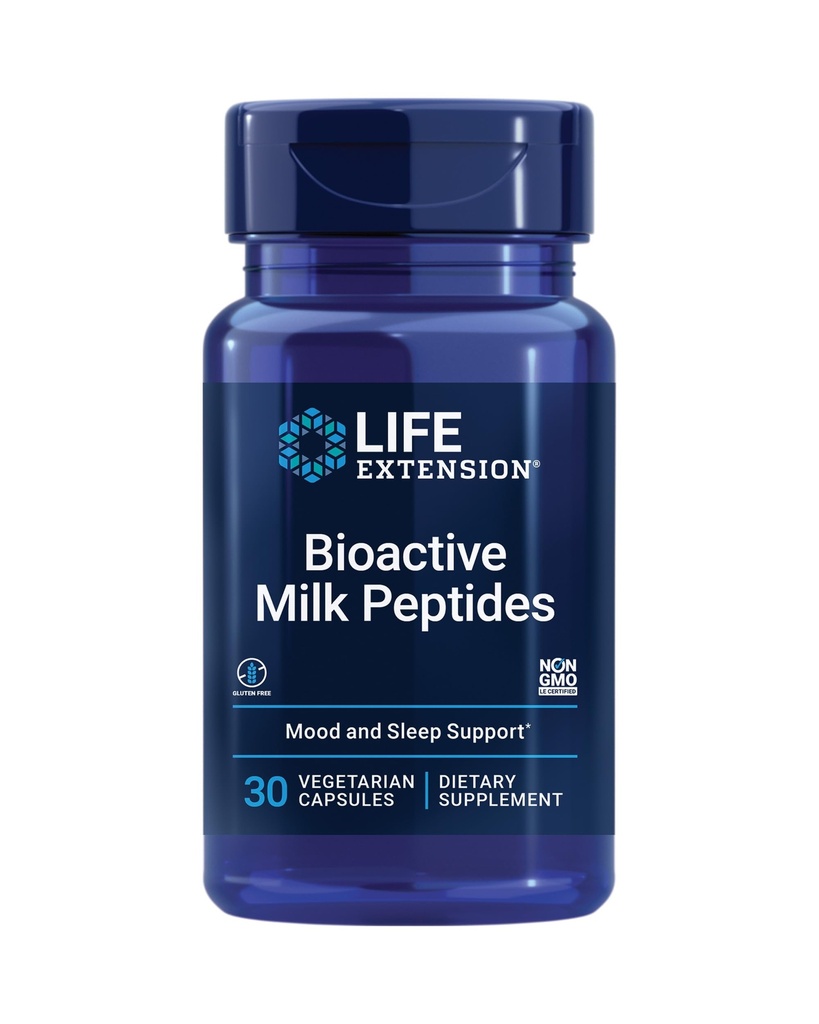 Életmód-kiterjesztés Bioaktív tejpeptidek, Egészséges hangulattámogatás, Alváskiegészítés, Relaxáció, Tejpeptidek, Casein dekapeptid, Hormone- mentes, gluténmentes, Non-GMO, Vegetáriánus, 30 kapszula