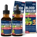 Blutzirkulation Tropfen, Stickstoffoxid-Ergänzung für Blutfluss, Druck &amp; Herz Gesundheit W/Horse Kastanienextrakt Flüssigkeit. Castaño de Indias y Diosmina para la Circulacion y Varices. 4 Unze