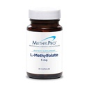 MetilPro L- Metilfolát 5 mg - Támogatja az egészséges elmeszesedést - Aktív folsav a metiláció támogatására és biokémiai reakciókra - Nagyon bioelérhető - Flexible Dosing - 30 Servings - 30 kapszula