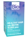 Bio Nutrition Healthy Hair Biotin Vegi-Caps, 60 Count