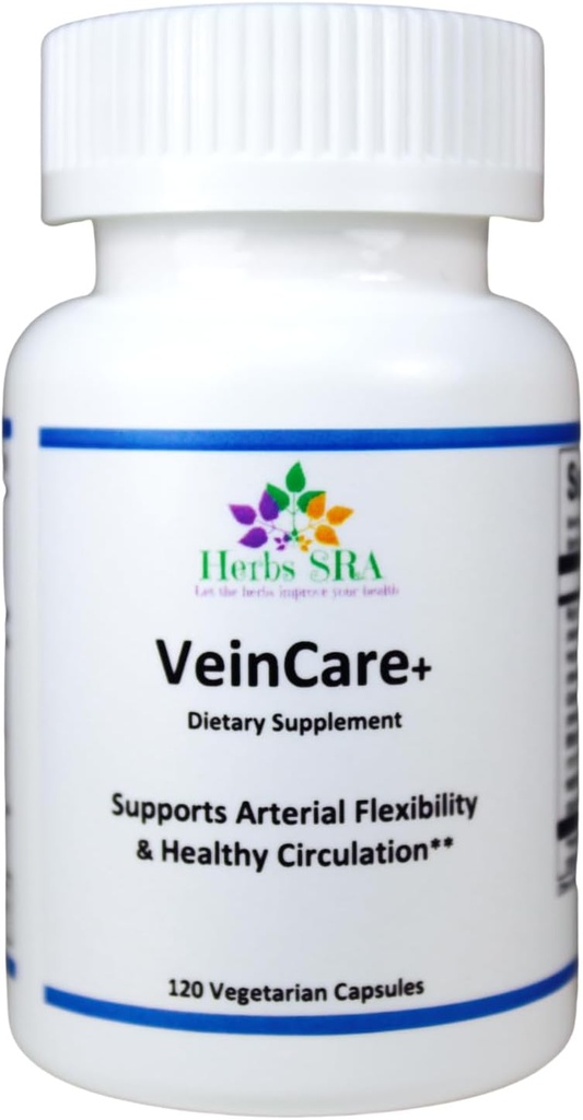 VeinCare gyógynövény kiegészítés - Természetes támogatás egészséges vénák - Rutyin, Ló gesztenye, Grape Seed, Bilberry, Nattokinas - Promotes Optimal Vein funkció