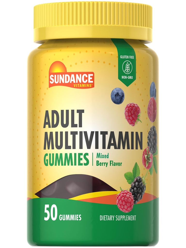 Sundance Multivitamin Gummis für Erwachsene | für Männer und Frauen | Gemischte Berry Flavor | Non-GMO und glutenfreie Ergänzung