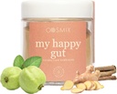 cosmix My Happy Gut, for Improved Digestion, Bloating & Overall Gut Health, Natural, Plant-Based Superfood Blend, macht bis zu 40 Servierungen, Hinzugefügt Zucker, Vegan 50 G (Pack von 1) Braun