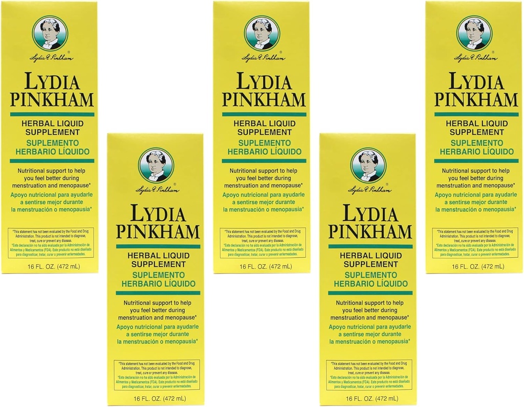 Lydia Pinkham Herbal folyadék kiegészítés 16 oz (5 db-os csomag)