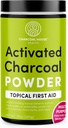 Charcoin House Hardwood actived charcoin powder - Topical First Aid for Making Charcoin Points, Charcoin Foot Soaks, Charcoin Baths & More! - 10oz