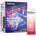 2vor Blackcurrant I All Natural Vegan Pre Workout, Koffein Free I Clean Energy, Endurance, Recovery I Pre Workout Frauen und Männer I 20 x Informierte Sport-zertifiziert