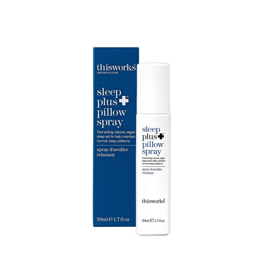 Dieses Works Sleep Plus Kissenspray, 50 ml - Motion-Activated Sleep Spray Infused mit Lavender, Kamille und Vetivert - Science-Backed Kissen Spray entwickelt, um Restless Sleepers zu helfen