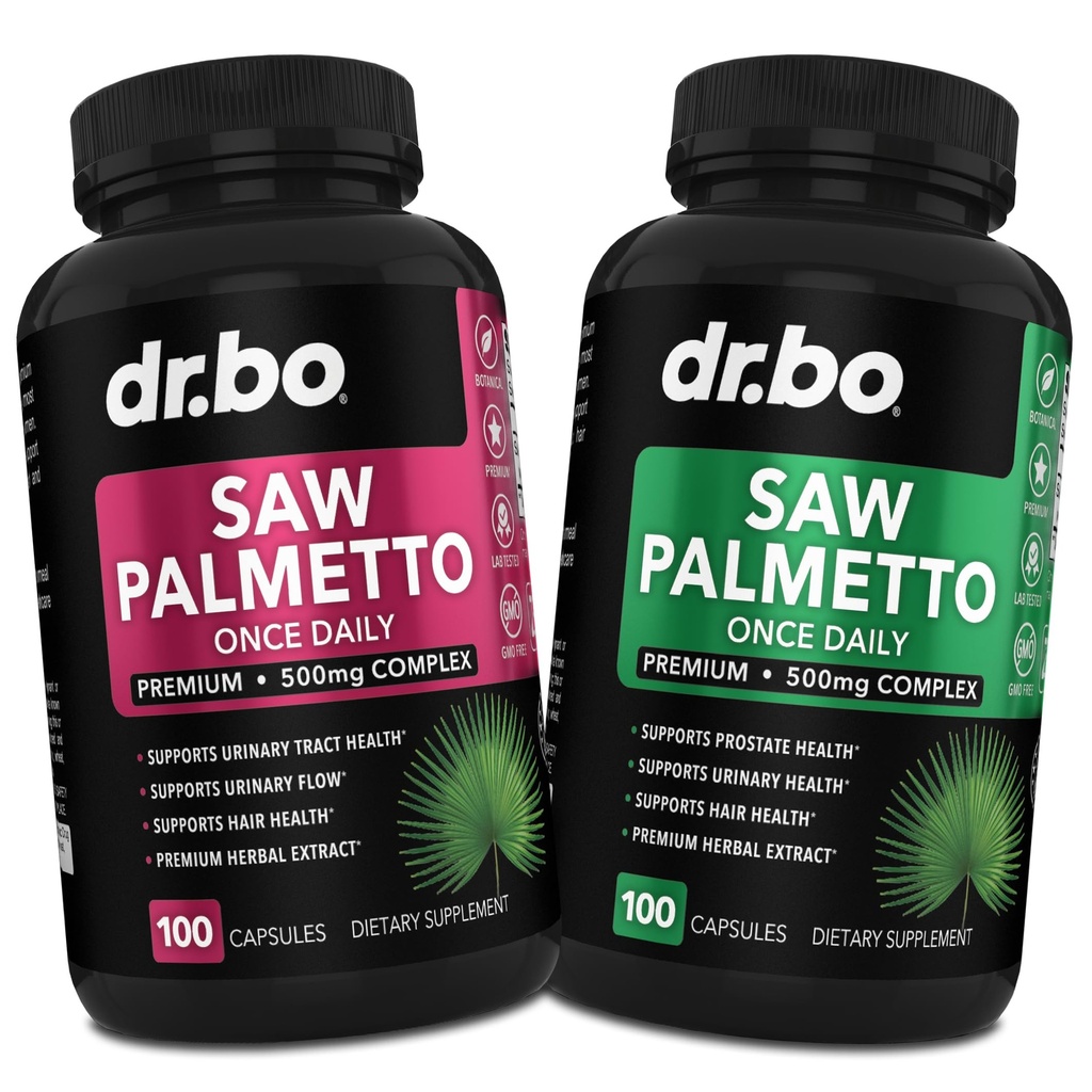 Saw Palmetto für Frauen Haarausfall für Frauen und Männer - DHT Blocker für Männer Haarwachstum Plus Blasen Ergänzungen - Pure Saw Palmetto Prostata Health Supplement Kapseln unterstützen Urination Pillen