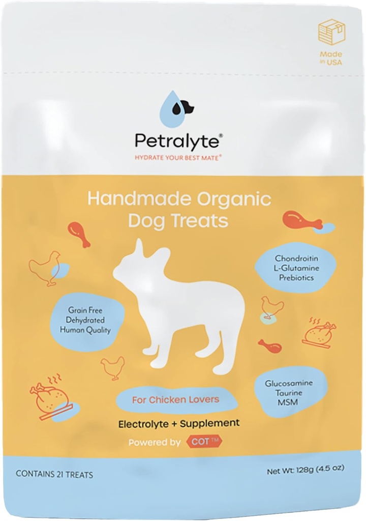 Petralyte Hund Elektrolyt und Joint Supplement | Bio & Alle natürlichen Hunde Vitamine und Ergänzungen | Hund Multivitamin Mischung für Entzündung & Mobilität Unterstützung | für Huhn Liebhaber