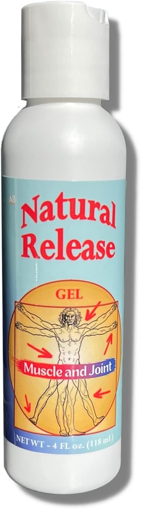 Natürliche Veröffentlichung Muskel & Gelenk Gel für Menschen - Relief für Sore Back, Knie, HIPS, Muskel Stress, Nachtkramps, Aches, Strains, Discomfort - Fast Acting, Menthol Free (4 oz)