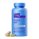 Love Wellness Sparkle Fiber | Fiber Supplement mit Verdauungsenzymen | Greens Superfood Powder & Psyllium Husk Powder | Fördert Gut Health für Damen | Regularity & Bloating Relief | 90 Count