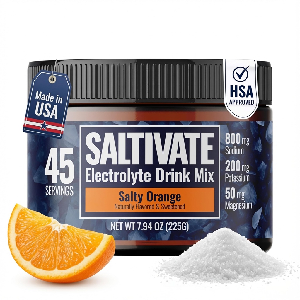 Zero Sugar Electrolyte Promote 124; Salty Orange Hydration (Stevia-val)