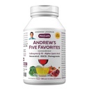 ANDREW LESSMAN Andrew's Five Favorites 120 Kapseln - Bietet 200mg Jede von Coenzym Q-10, Resveratrol, EGCG, Granatapfel und Alpha Lipoic Acid, Leistungsstarke Anti-Oxidant-Unterstützung, keine Additive