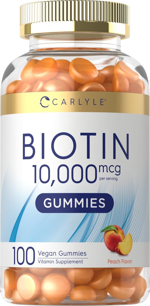 Carlyle Biotin 10000mcg Gummeameae 124; 100 GM