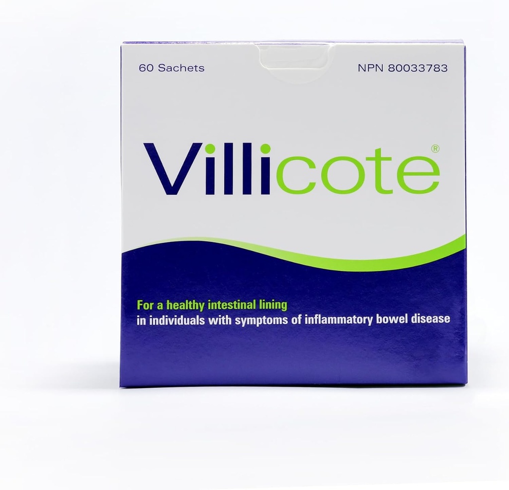 Wellesley Therapeutics Villicote, Restores Gut Health, Digestive Comfort, Non-GMO, Gluten-Free, Dairy-Free, Prebiotics, 120g, 60 Beutel
