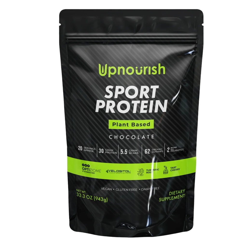 Vegan Sport Protein Pulver Schokolade 20 Portionen – 30g Pflanzen basiertes Protein, VELOSITOL, BCAAs, Organic Greens & Fruits, Probiotics, Tart Cherry für Post Workout Erholung, Inform Sports Certified Keto