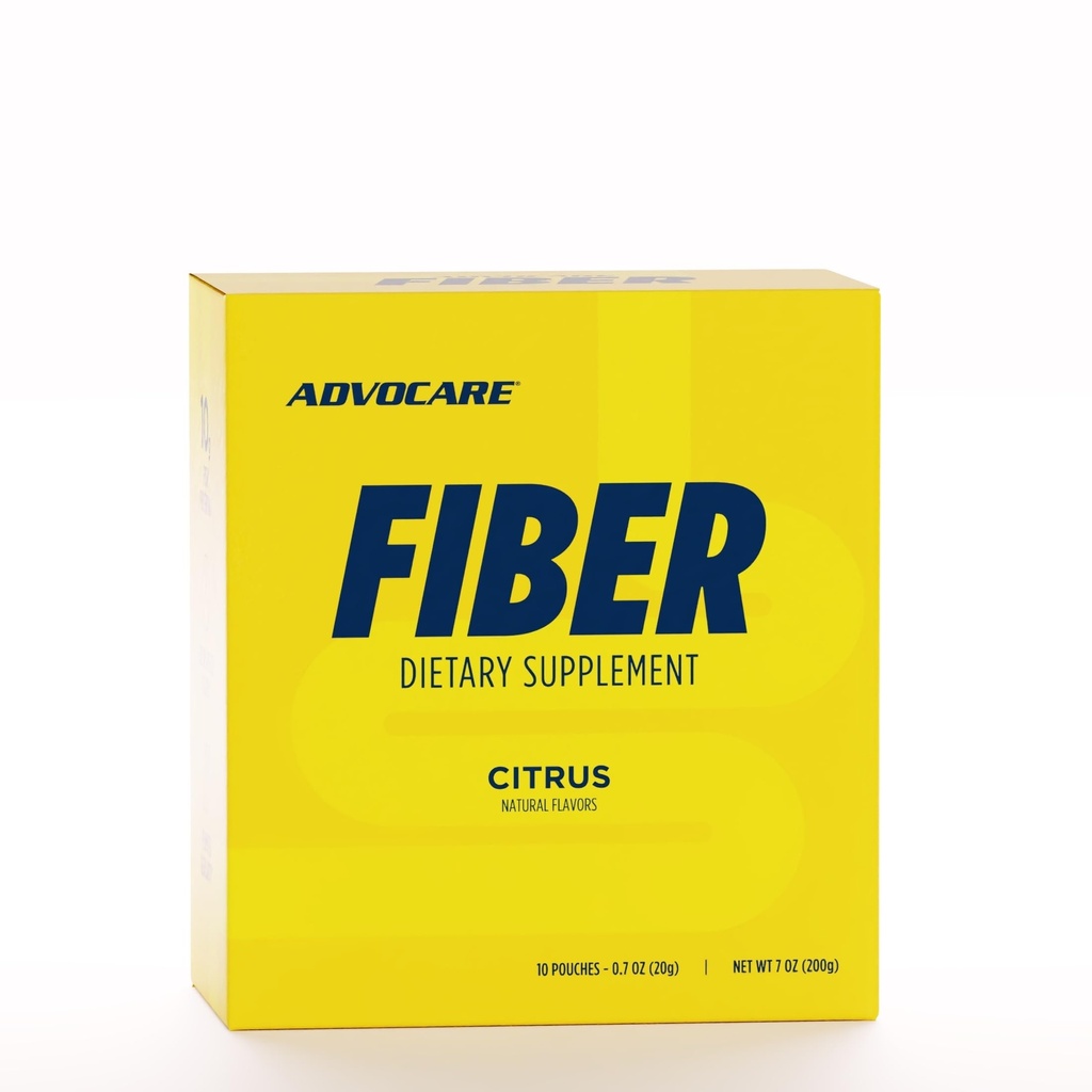 AdvoCare LWL Nahrungsergänzung - Tägliche LWL-Pulver-Ergänzung mit löslichem und unlöslichem LWL - Fasermischung enthält Psyllium Husk & Citric Acid - unterstützt Verdauungsgesundheit* - Citrus, 10 Pouches