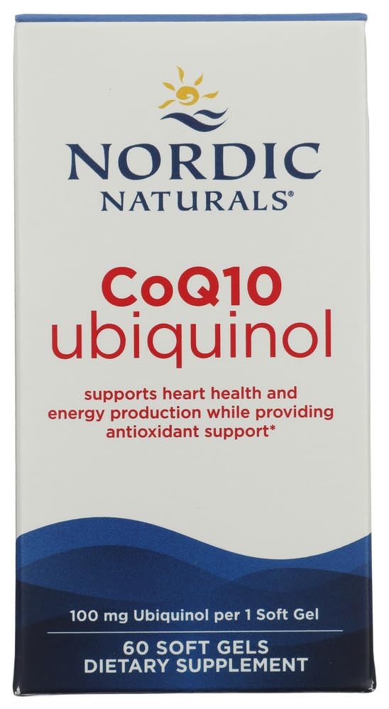 Nordic Naturals CoQ10 Gummies | 100 Mg Ubiquinol CoQ10 Supplement | Coenzyme Q10 For Cardiovascular Health & Antioxidant Support | Cardioton Strawberry Flavour 60 Softgel