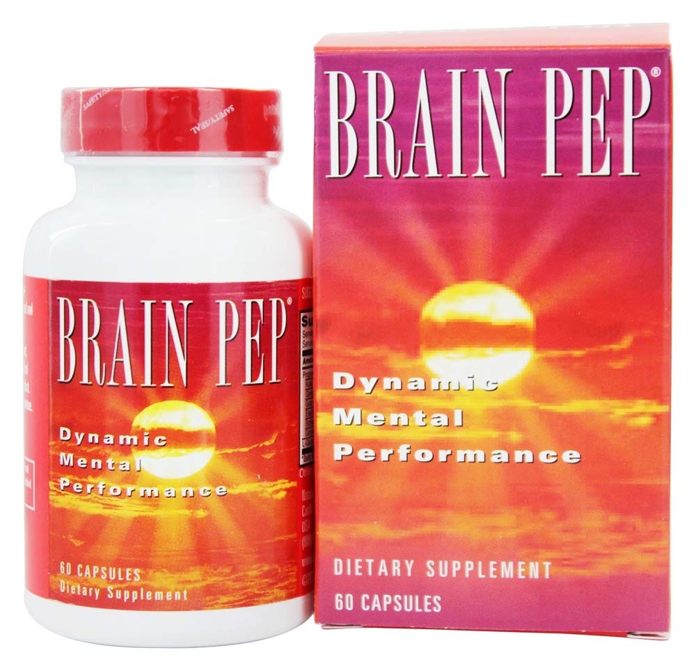 Natural Balance Brain Pep | Brain Funktionsergänzung mit Ginkgo Biloba, Kola Nut | Hilft Unterstützung verbesserten Gedächtnis, Fokus & Mental Clarity | 60 Kapseln
