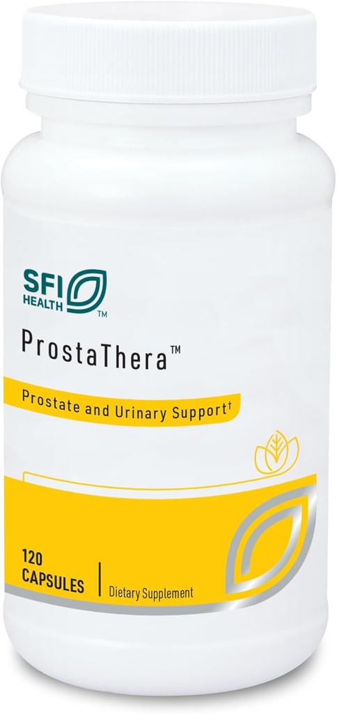 Klaire Labs SFI Health Prostathera - Prostata-Ergänzung für Männer mit Saw Palmetto, Pollen, Nettle, Pygeum & Minerals - Glutenfreie Ergänzungen zur Unterstützung von Prostata & Urinary Health (60 Tabletten)