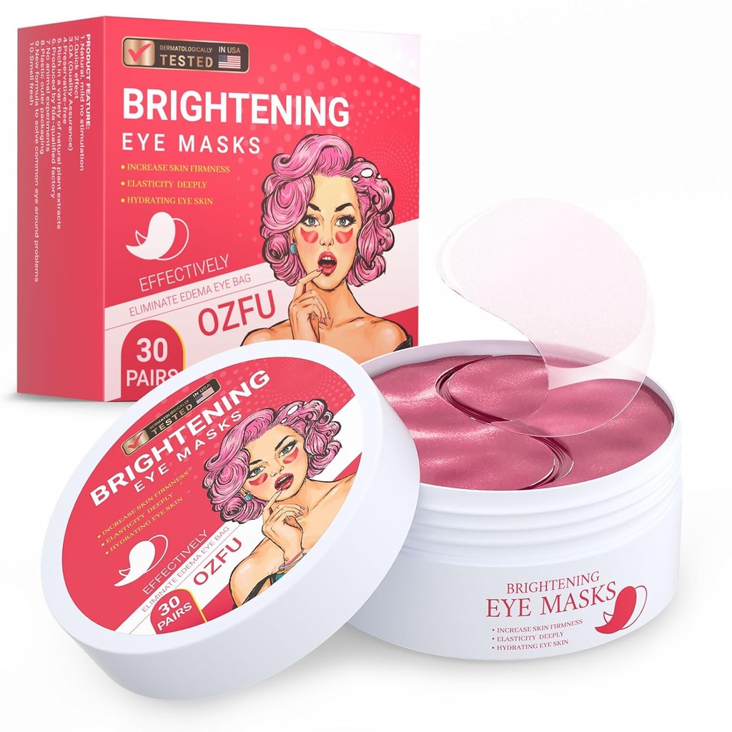 Szemfoltok alatt (30 pár), Szemmaszk Puffy Szemek, Sötét körök, zsákok és ráncok Collagen, csökkenti a nyomást és csökkenti ráncok