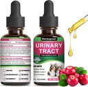 Cat & Dog Urinary Tract Infektion Behandlung Tropfen mit Cranberry & Natural UTI Medizin - unterstützt Bladder+Kidney - Best Prevention Incontinence & Bladder Stones -Supplement Renal Health Care Vitamins