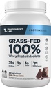 Átlátszó Labs Grass- Fed Whey fehérje izolátum - Természetesen ízesített, glutén mentes savófehérje por 28 g fehérje per szerving & 9 Amino Acids - 30 szerváció, Tejcsokoládé