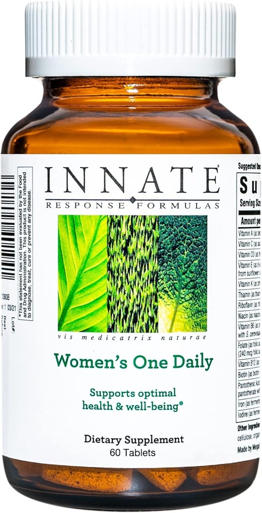 Innate Response Formulas Women's One Daily - Daily Multivitamin for Women - Unterstützt optimale Gesundheit und Wohlbefinden - Vegetarisch, Non-GMO und Kosher - Made without 9 Food Allergens - 60 Tabletten