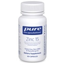 Reine Kapseln Zink 15 mg - Zink Picolinat Ergänzung für Immunsystem Unterstützung, Wachstum & Entwicklung - für Wundheilung - 60 Kapseln