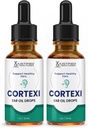 Indokolt laboratóriumok (2 Pack) Cortexi fülcseppek Cortexi Egészséges dobhártya olaj támogatja egészséges fülek Premium keverékét esszenciális olajok 2 palackok