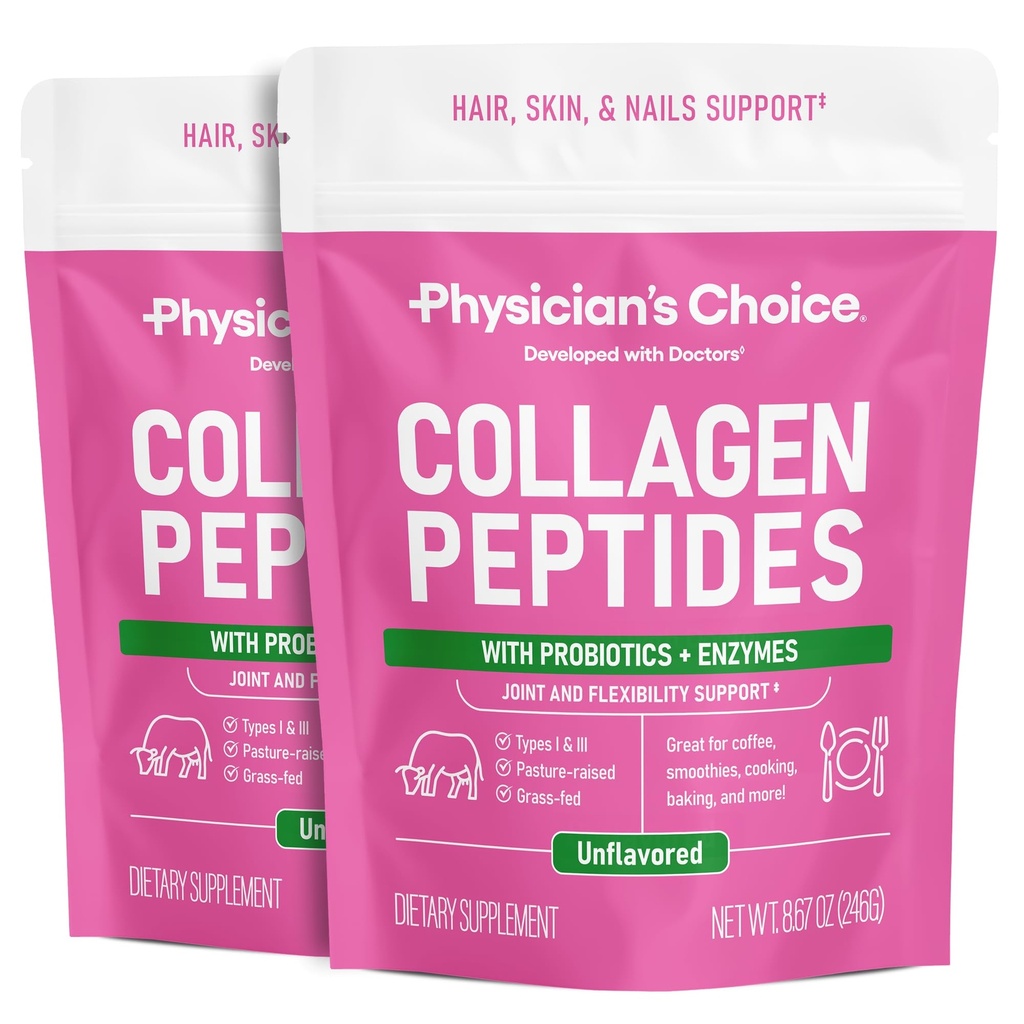 Kollagén peptidek por - hidrolizált fehérje (I-es és III-as típus) - Digitális enzimek - Keto Collagen por nőknek és férfiaknak - Haj, bőr, ízületek és edzés helyreállítási támogatás - Grass Fed, Non-GMO - Two-pack