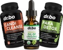 Oregánó olaj Szerves folyékony cseppek és tisztított kapszula - Oregánó szerves olaj Tinktúrás kivonat, Candi Cleanse Detox - Caprasav, Wormwood Black Walnut & Clives kapszula