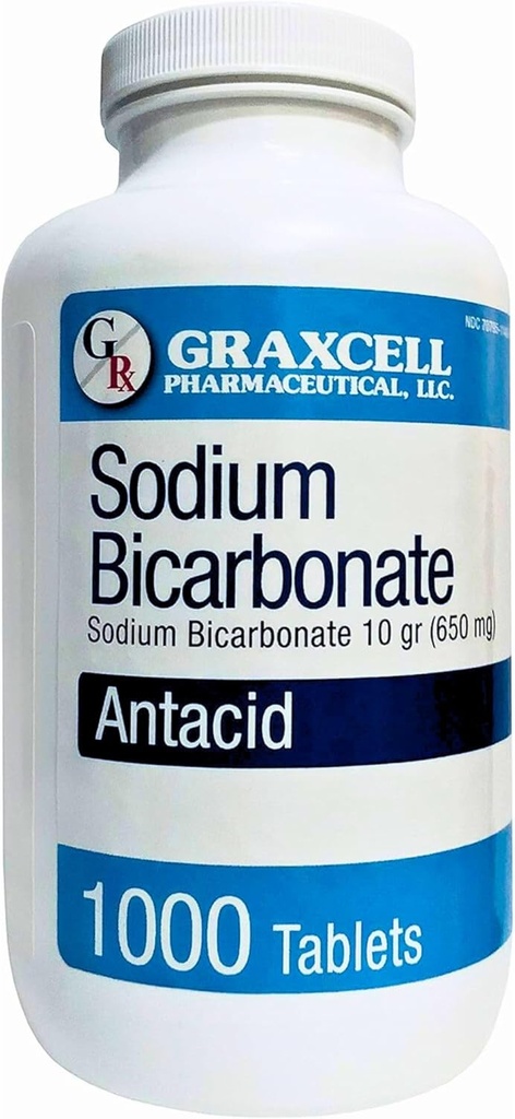 Natriumbicarbonat Tabletten |USP 650mg (10 Gramm) |Relief von Säure Verdauung, Sour Stomach & Upset Stomach | Kidney Health | 1000 Count