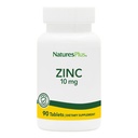 NaturesPlus Zinktabletten - 10 mg, 90 vegetarische Ergänzungen - Immunsystem-Ergänzung für Zellwachstum und Reparatur - fördert gesunde Verdauung, Stoffwechsel und Vision - glutenfrei - 90 Portionen