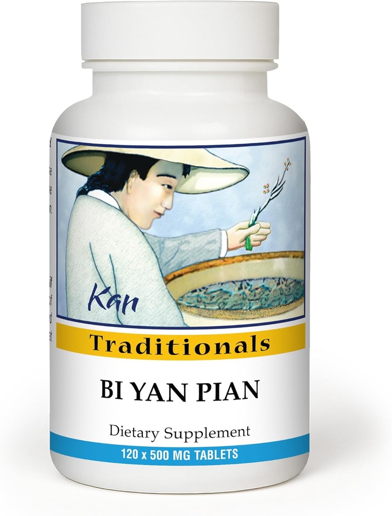 Kan Herb Company Bi Yan Pian – Traditionelle chinesische Kräuterformel für Sinus-Gesundheit, unterstützt klare Nasenpassagen, Eases Seasonal Discomfort, Kräuterergänzung, 120 Tabletten